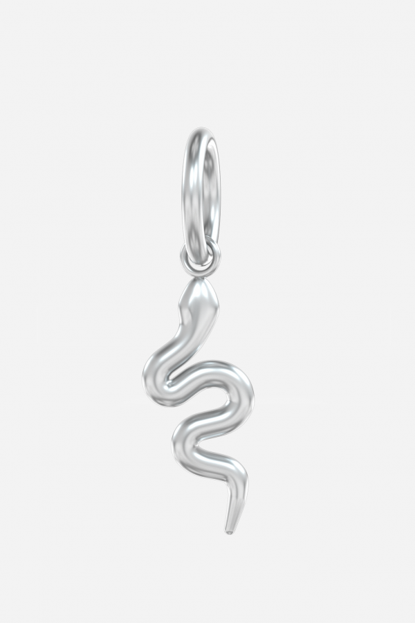 кулон шарм змейка змея серебро 925 пробы заказать в интернет магазине bohoann.ru
