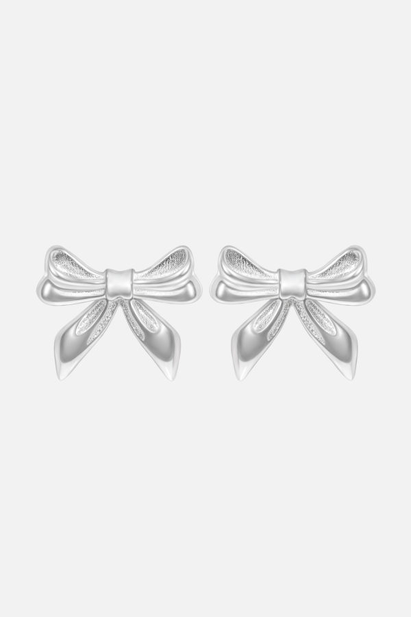 серьги пусеты бантики