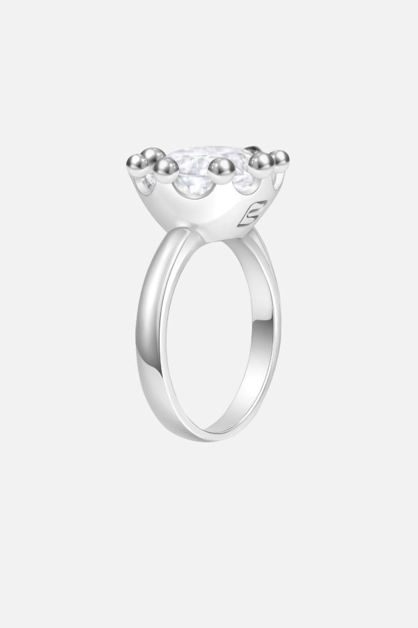 кольцо с горным хрусталем