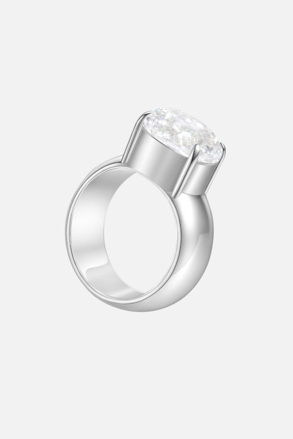 кольцо с горным хрусталем