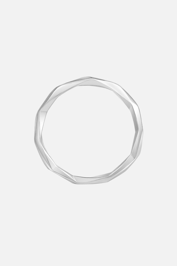 граненое колечко серебро