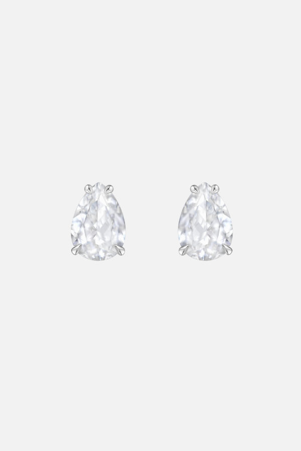 серьги капли с горным хрусталем